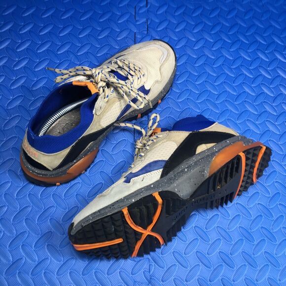 SNKR Project Mens Shoes Size 8.5 Sand Blue Suede Mid Top Casual Sneakers - Picture 2 of 11